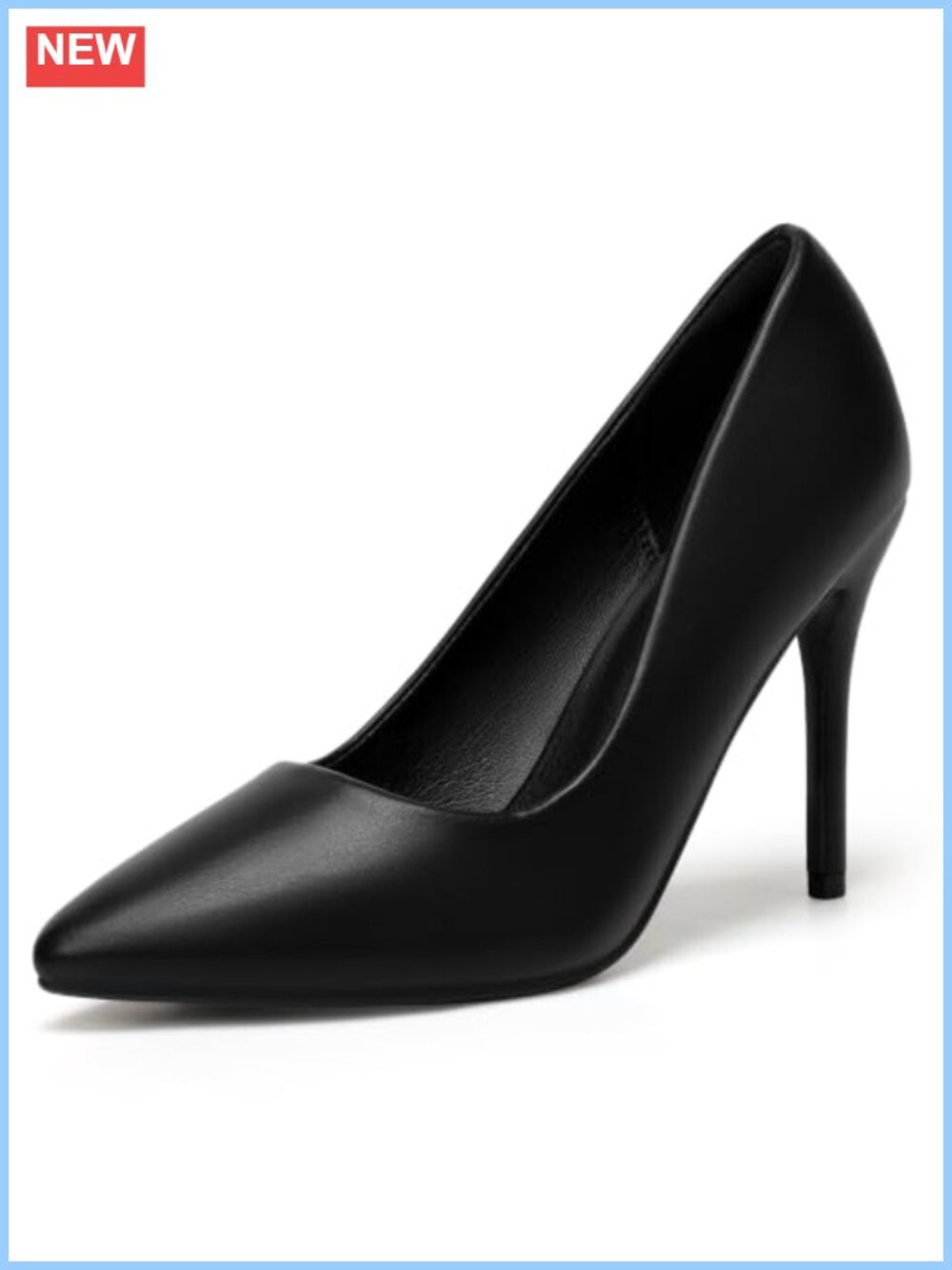 Stiletto High Heels Closed Pointed Toe Pumps Comfortable Cushioned Walking
